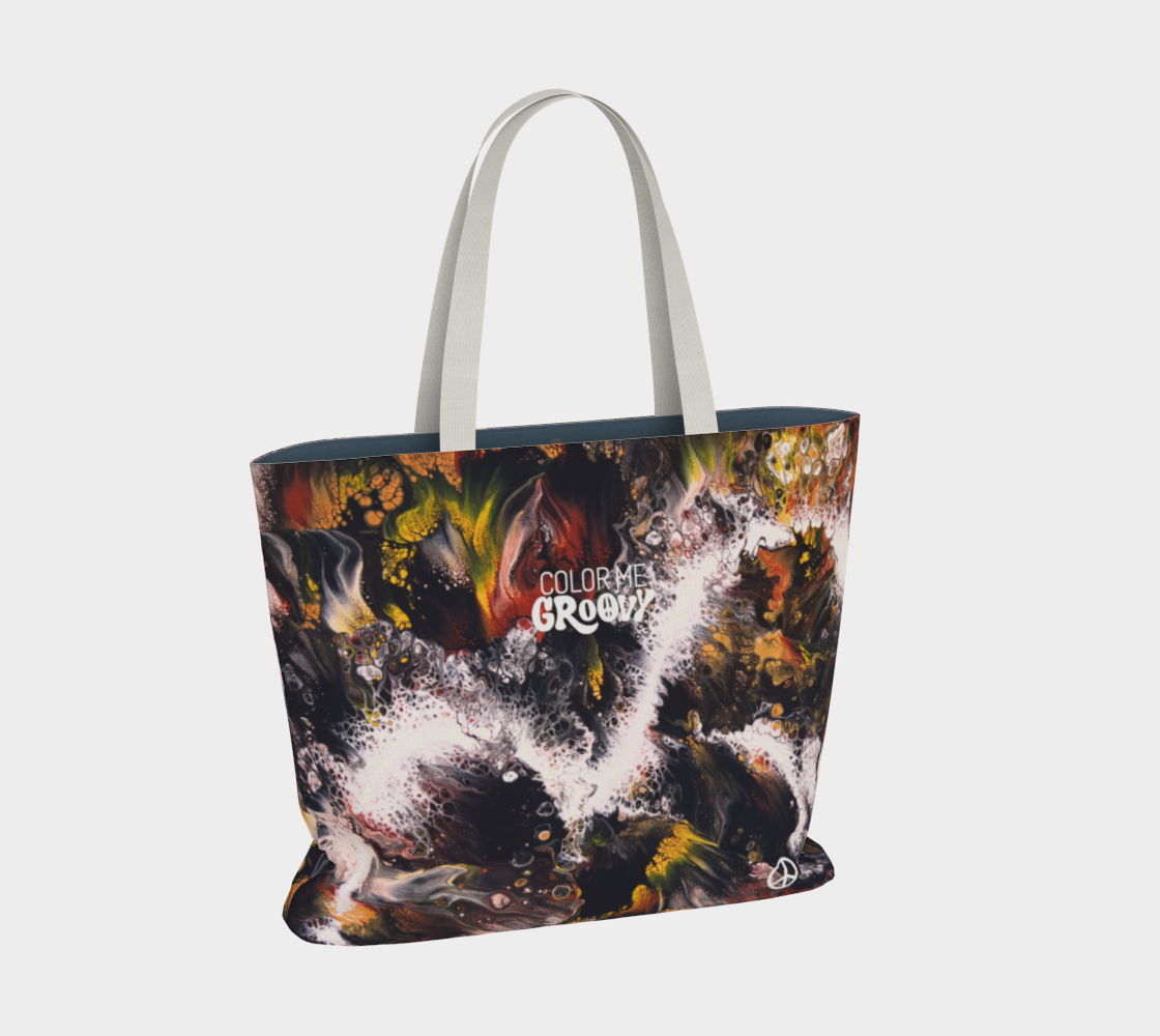 Large Dream Fest Tote Bag - Whitewater Koi