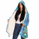 Penny Lane Fleece Cloak - Cellular Blues