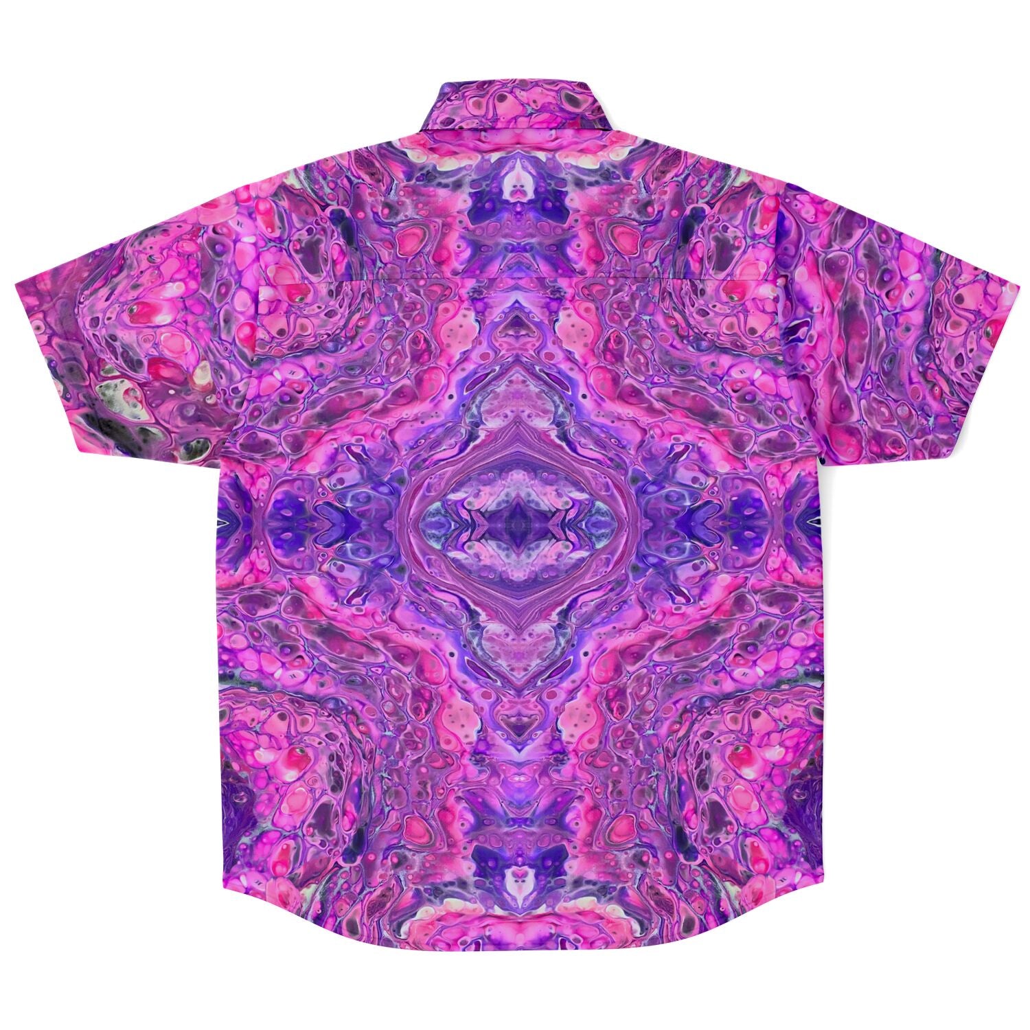 Button-up Camp Shirt - Pink Vortex