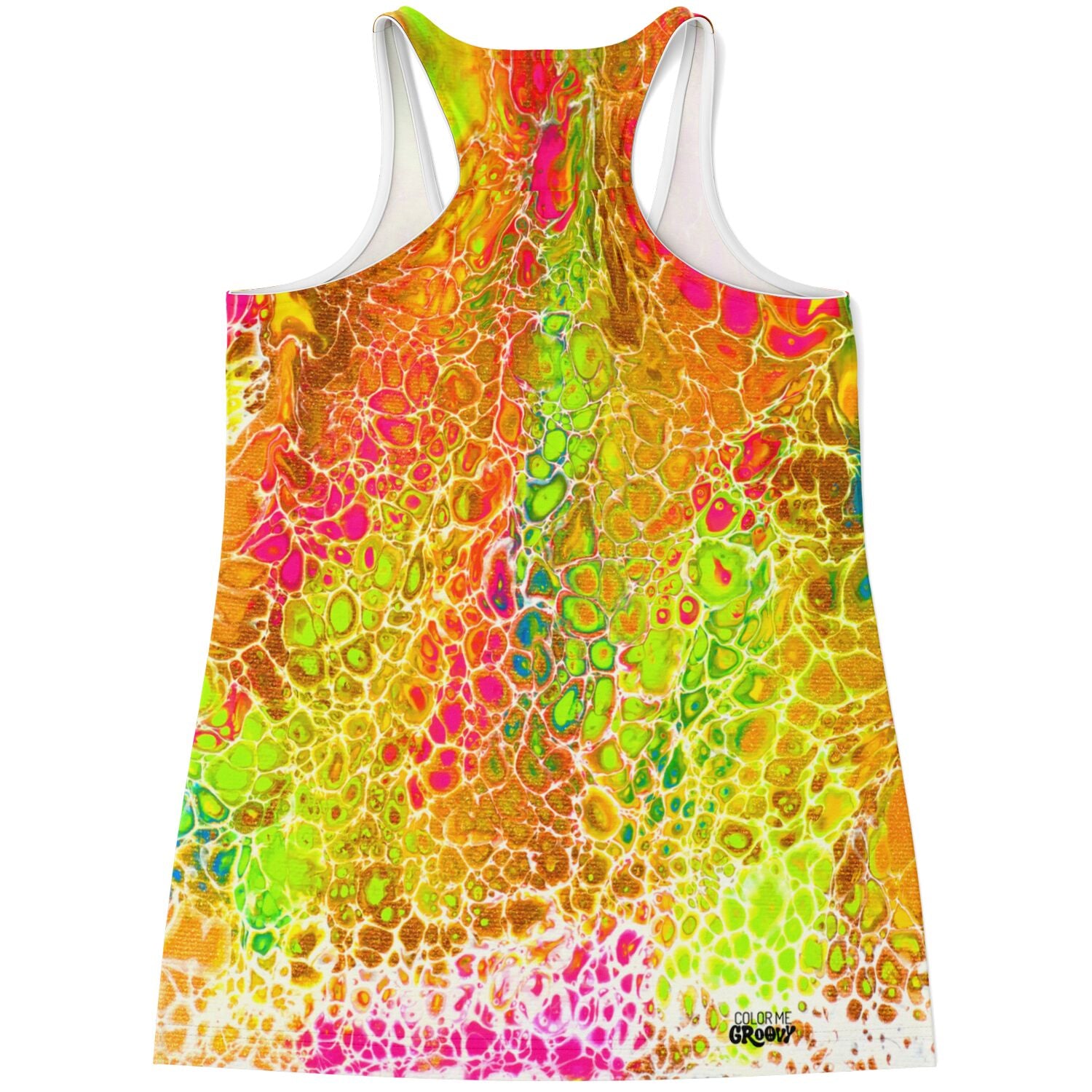 Flowy Racerback Tank Top - Spring Showers