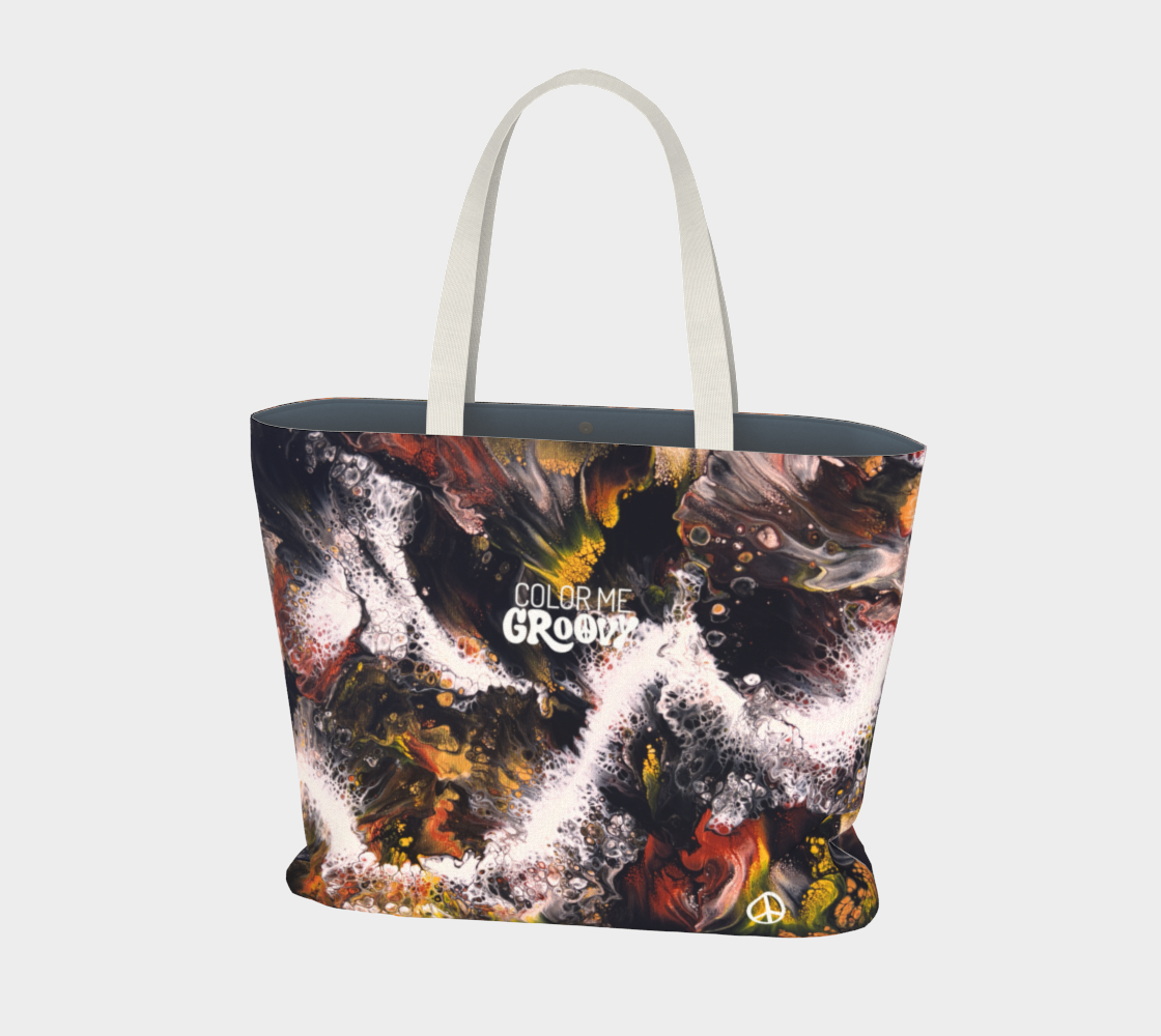 Large Dream Fest Tote Bag - Whitewater Koi