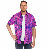 Button-up Camp Shirt - Pink Vortex