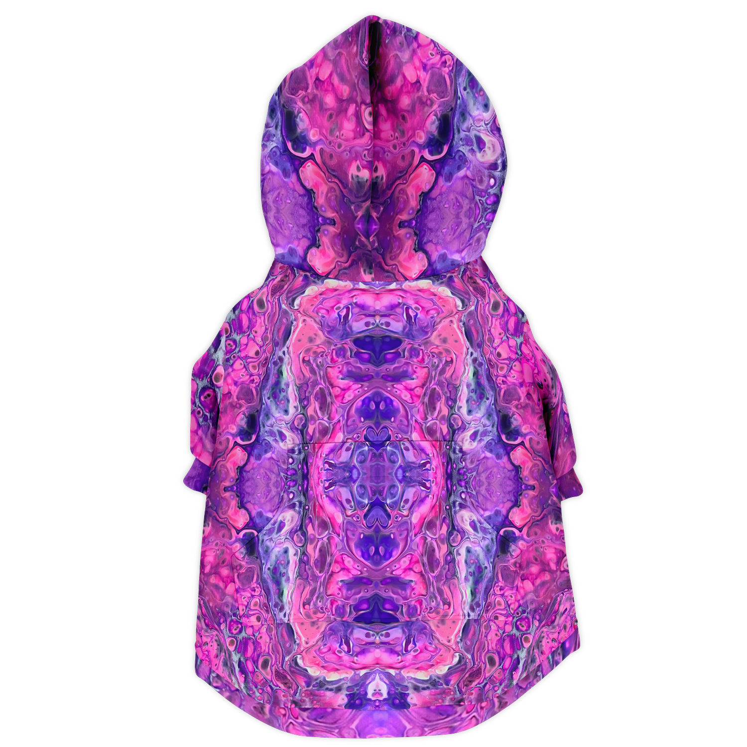 Dog Zip-Up Hoodie - Pink Vortex