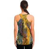 Flowy Racerback Tank Top - Golden Riptide