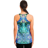 Flowy Racerback Tank Top - Cellular Blues