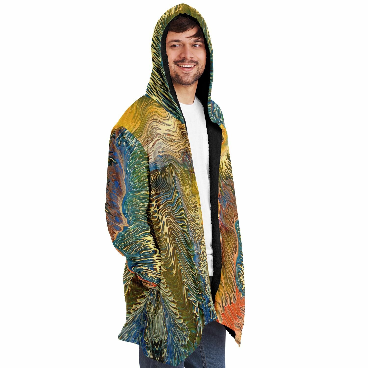 Penny Lane Fleece Cloak - Golden Riptide