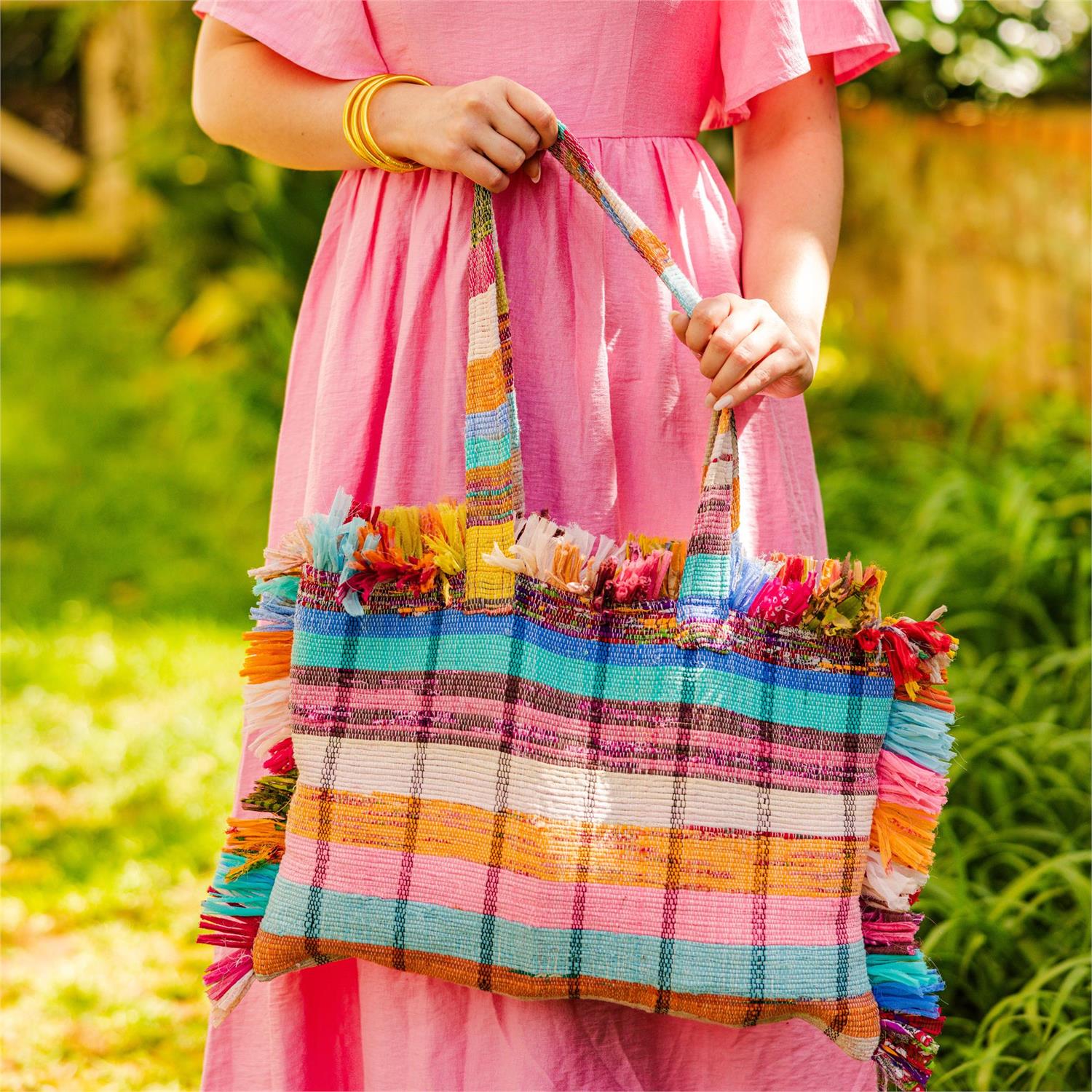 Handcrafted Dari Weave Tote