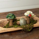 Mango Wood Enamel Mushrooms