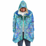 Penny Lane Fleece Cloak - Cellular Blues