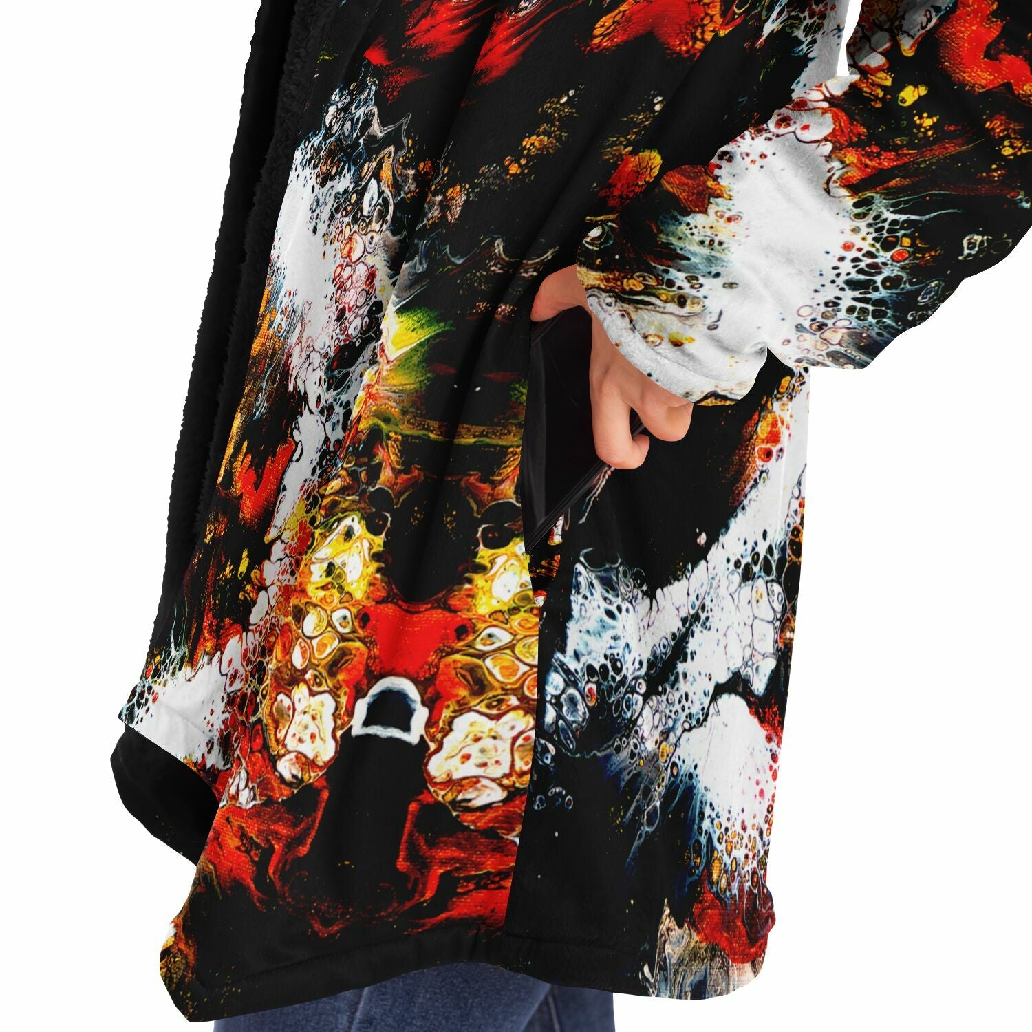 Daytripper Fleece Cloak - Whitewater Koi