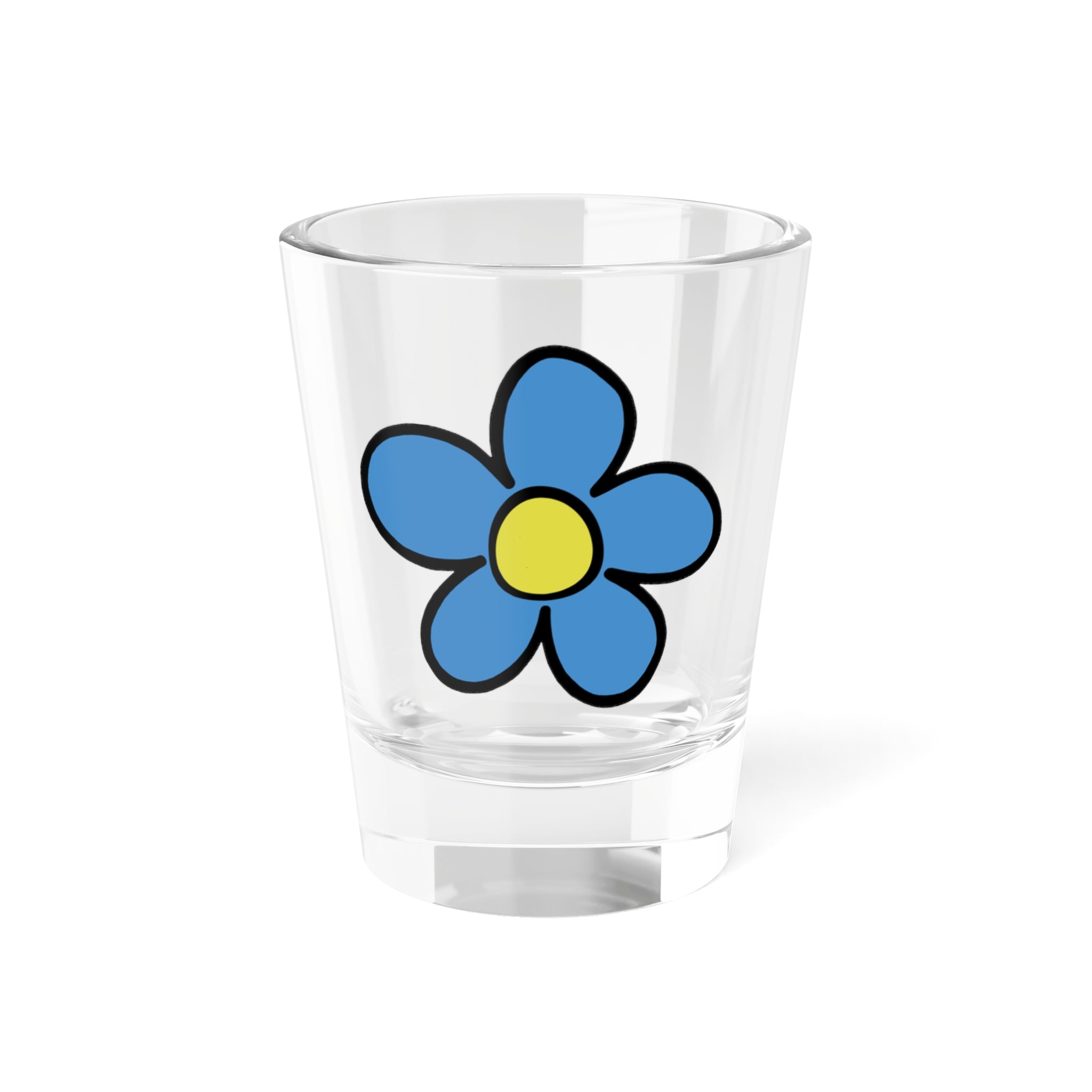 Charming Floral Shot Glass for Celebrations, 1.5oz Fun Drinkware, Summer Party, Gift for Friends, Wedding Favors, Unique Collectible