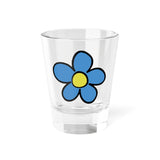 Charming Floral Shot Glass for Celebrations, 1.5oz Fun Drinkware, Summer Party, Gift for Friends, Wedding Favors, Unique Collectible