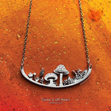 Mushroom Necklace by Close2URHeart