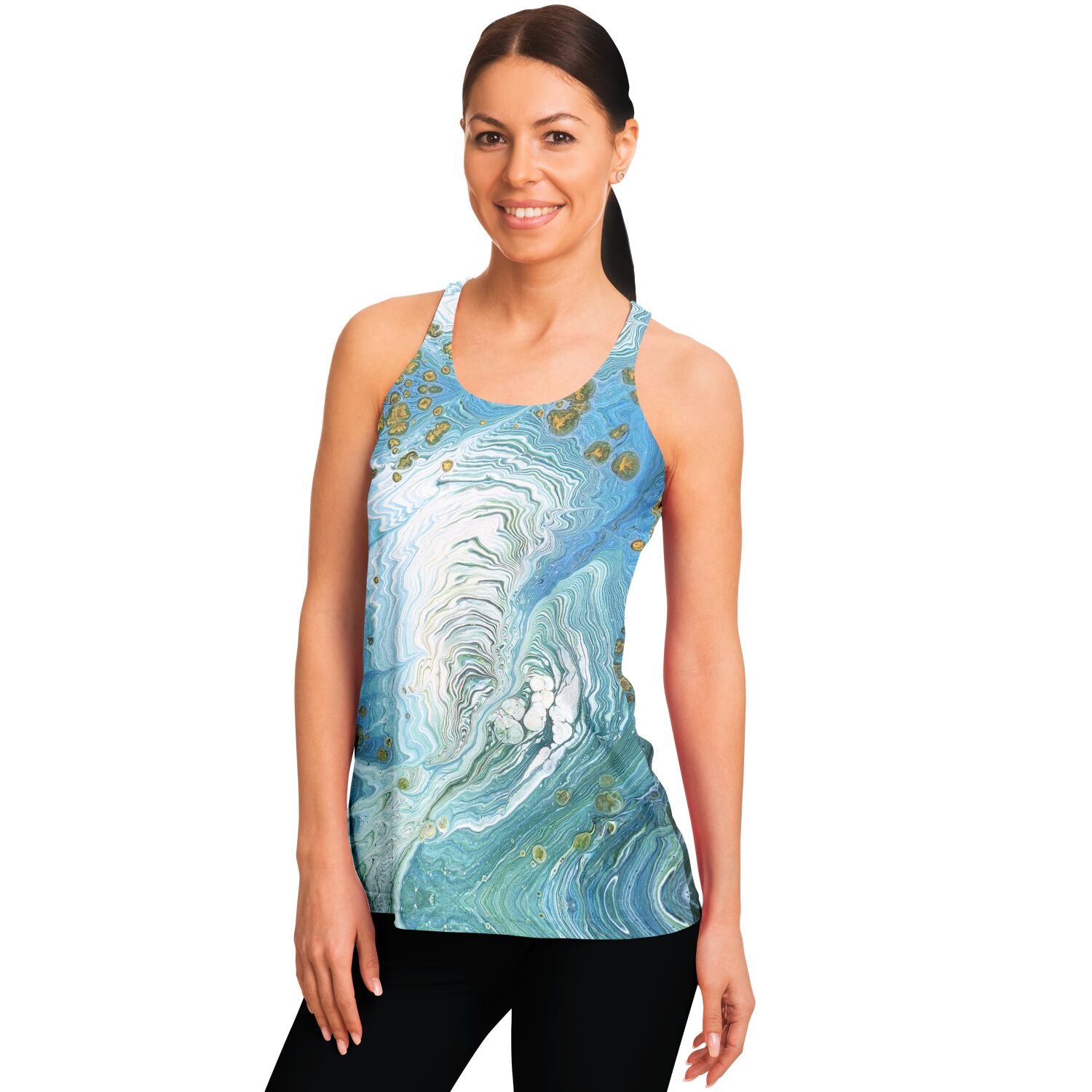 Flowy Racerback Tank Top - When Doves Cry