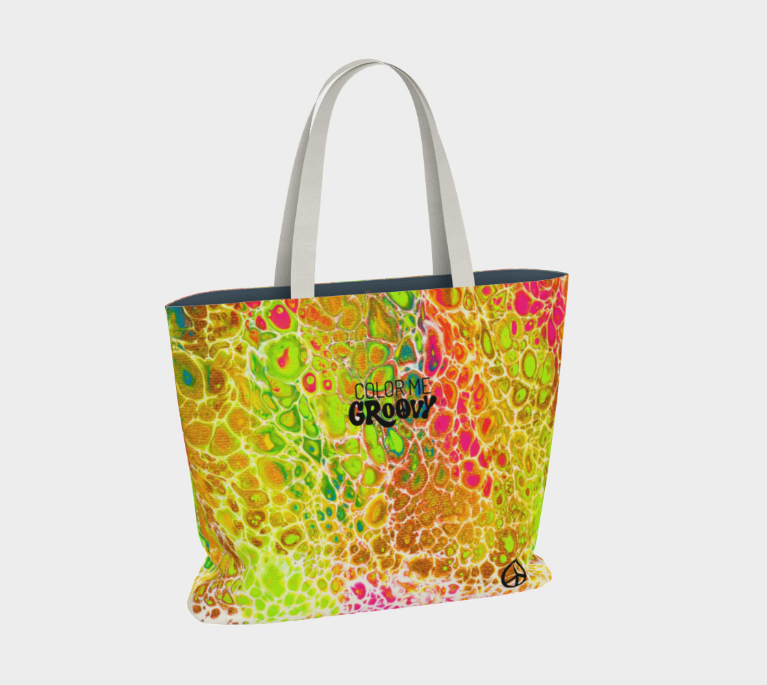 Large Dream Fest Tote Bag - Spring Showers