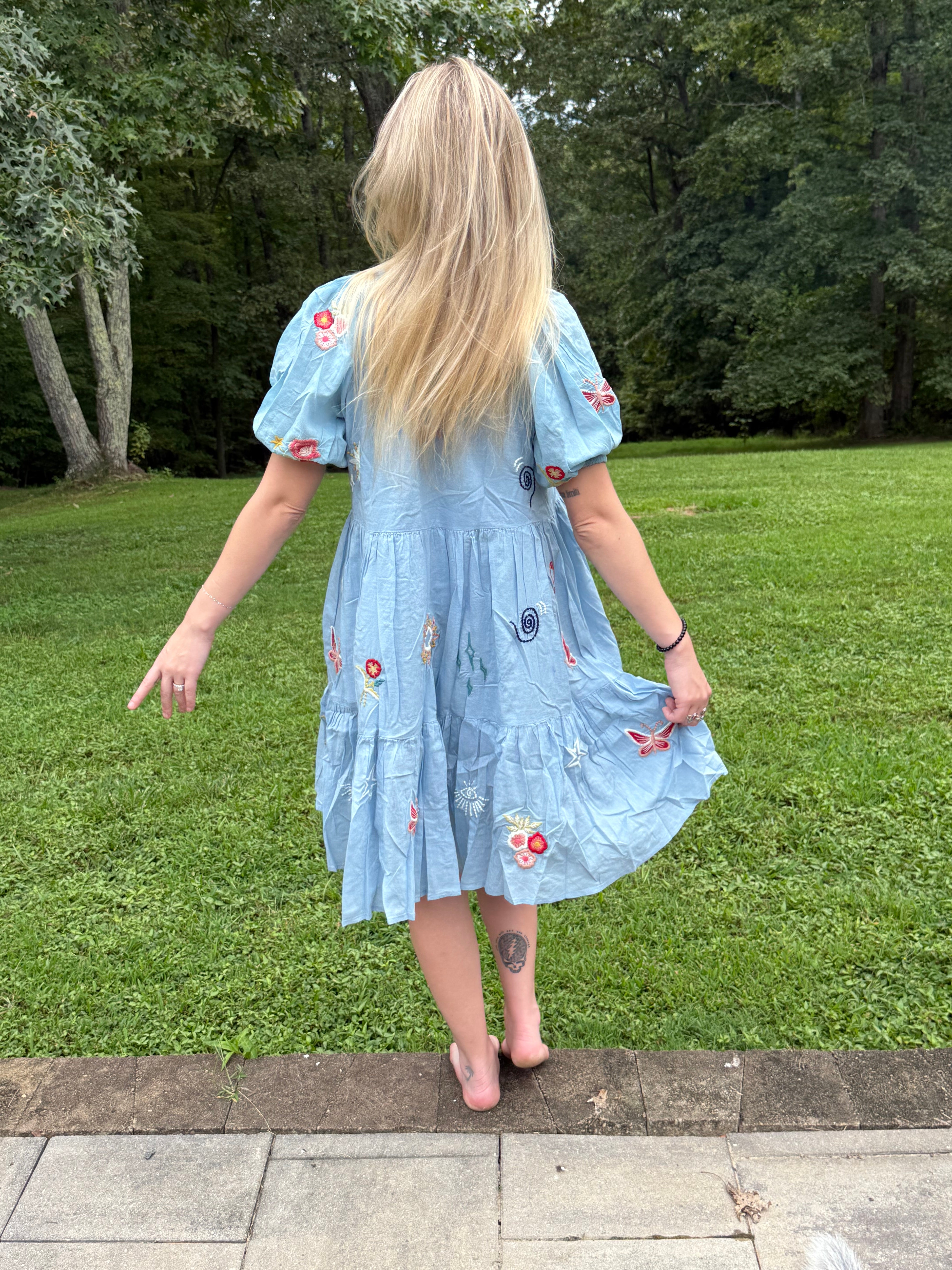 Wildflower Wanderer Embroidered Dress