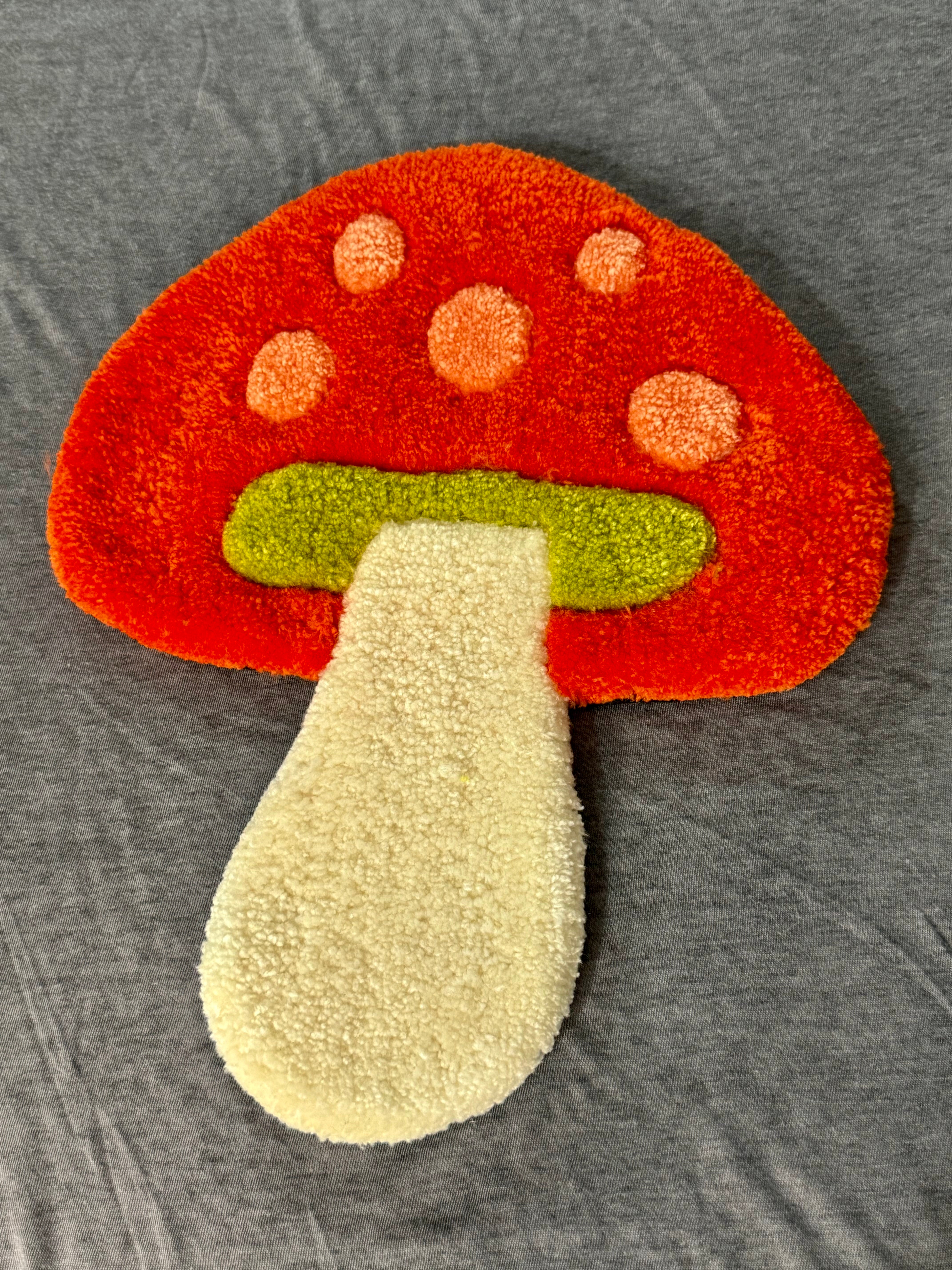 Fuzzy Fun Wall Art - Polka-dot Mushroom
