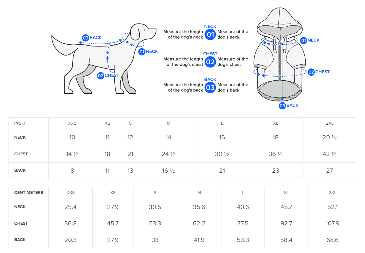 Dog Zip-Up Hoodie - Spring Showers