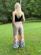 Mixed Print Woven Pant