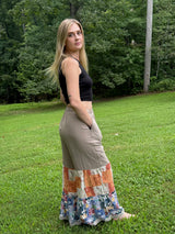 Mixed Print Woven Pant