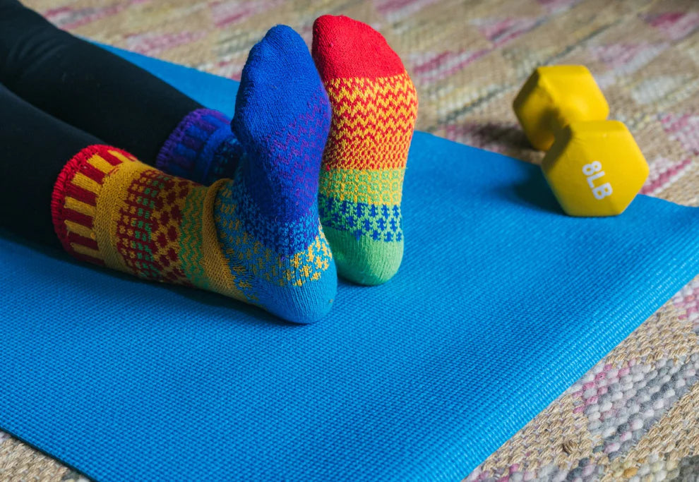 Rainbow Crew Socks by Solmate