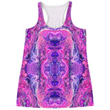 Flowy Racerback Tank Top - Pink Vortex