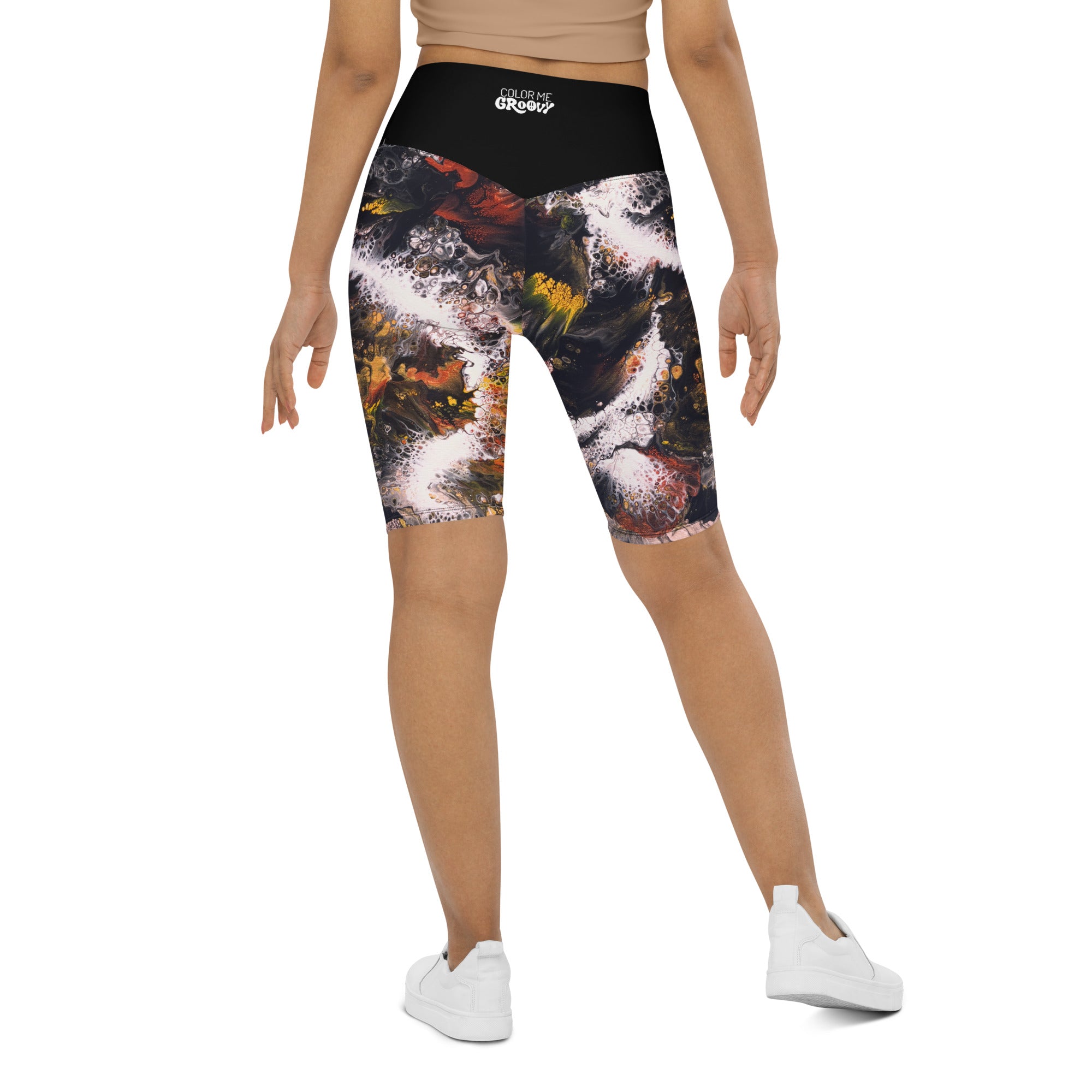 High Roller Bike Shorts - Whitewater Koi