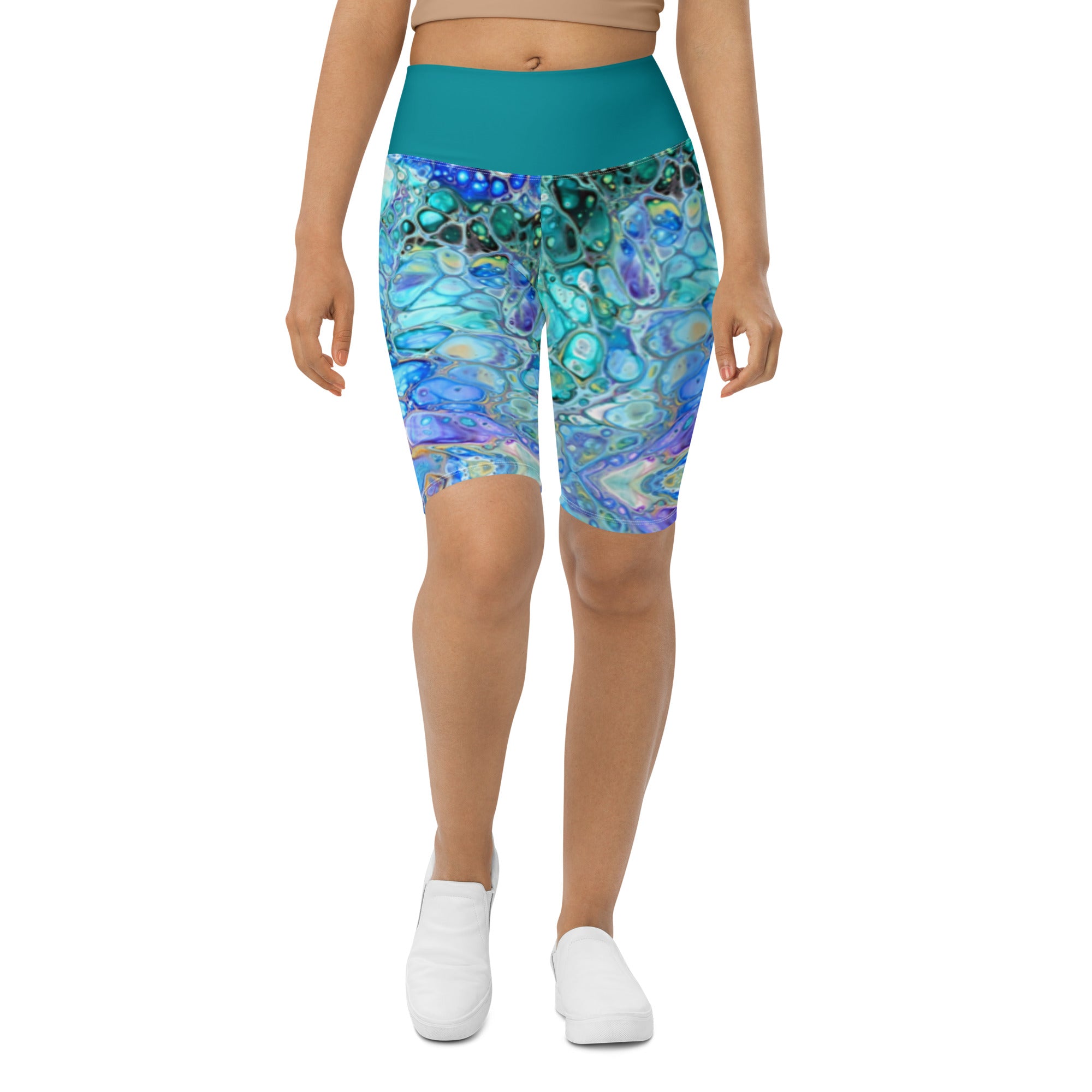 High Roller Bike Shorts - Cellular Blues