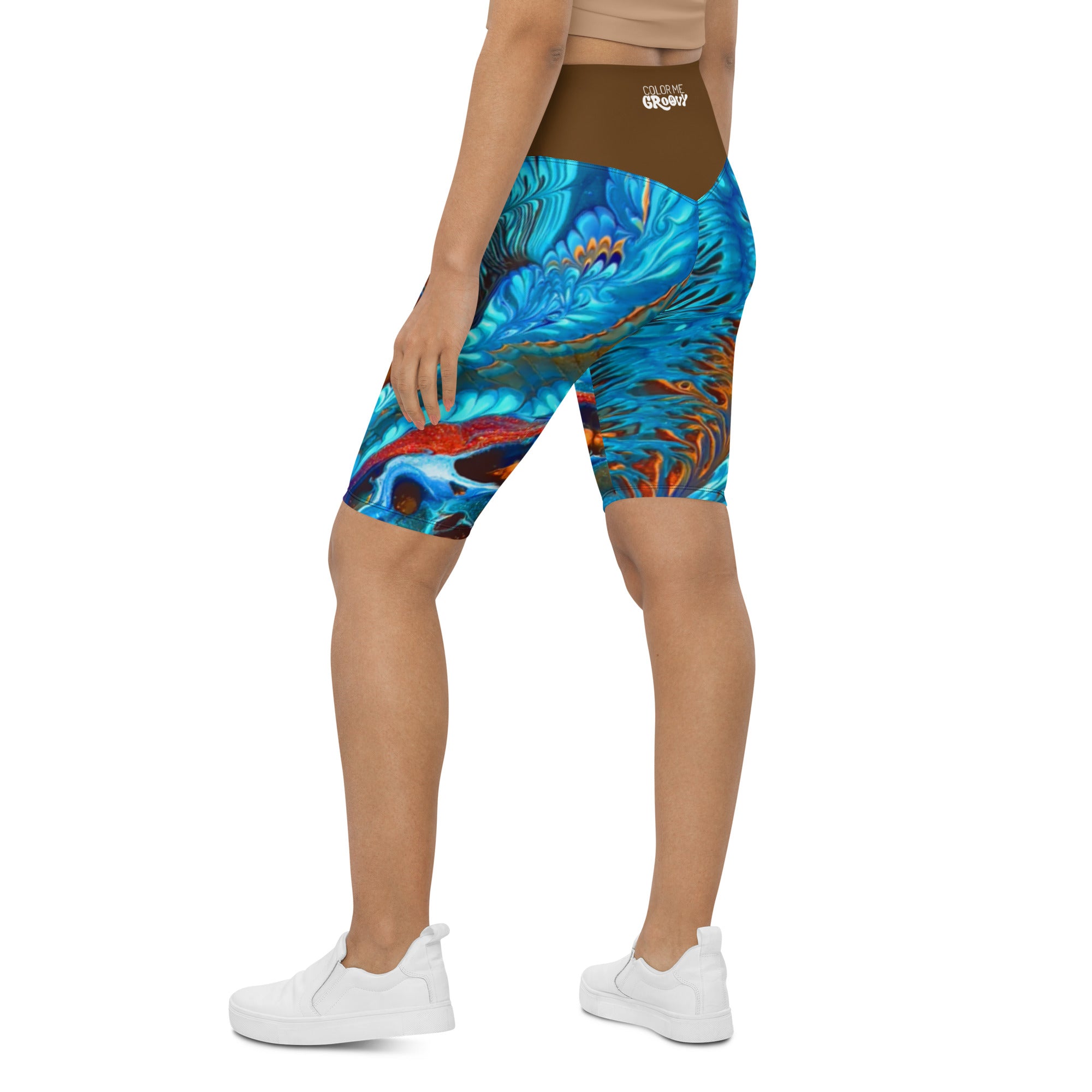 High Roller Bike Shorts - Pacific Current