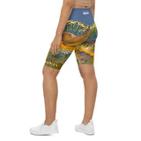 High Roller Bike Shorts - Golden Riptide