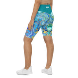 High Roller Bike Shorts - Cellular Blues