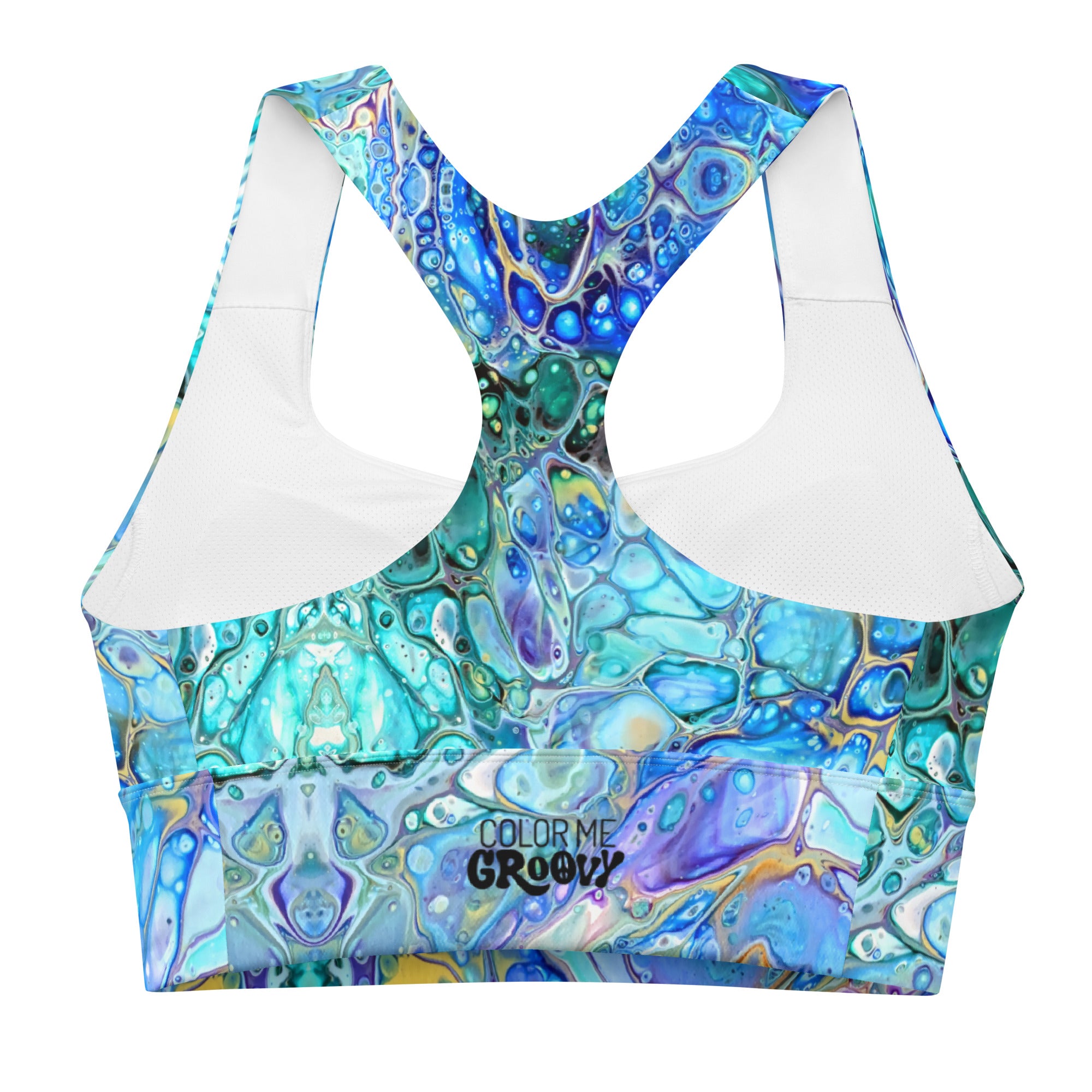 Luci Watusi Sports Bra - Cellular Blues