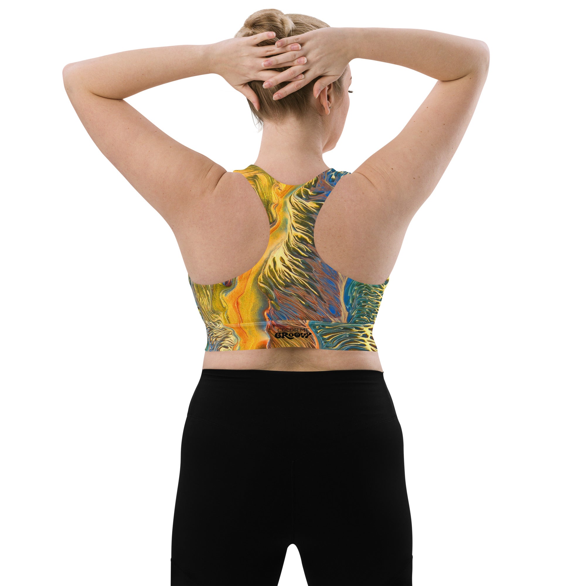 Luci Watusi Sports Bra - Golden Riptide