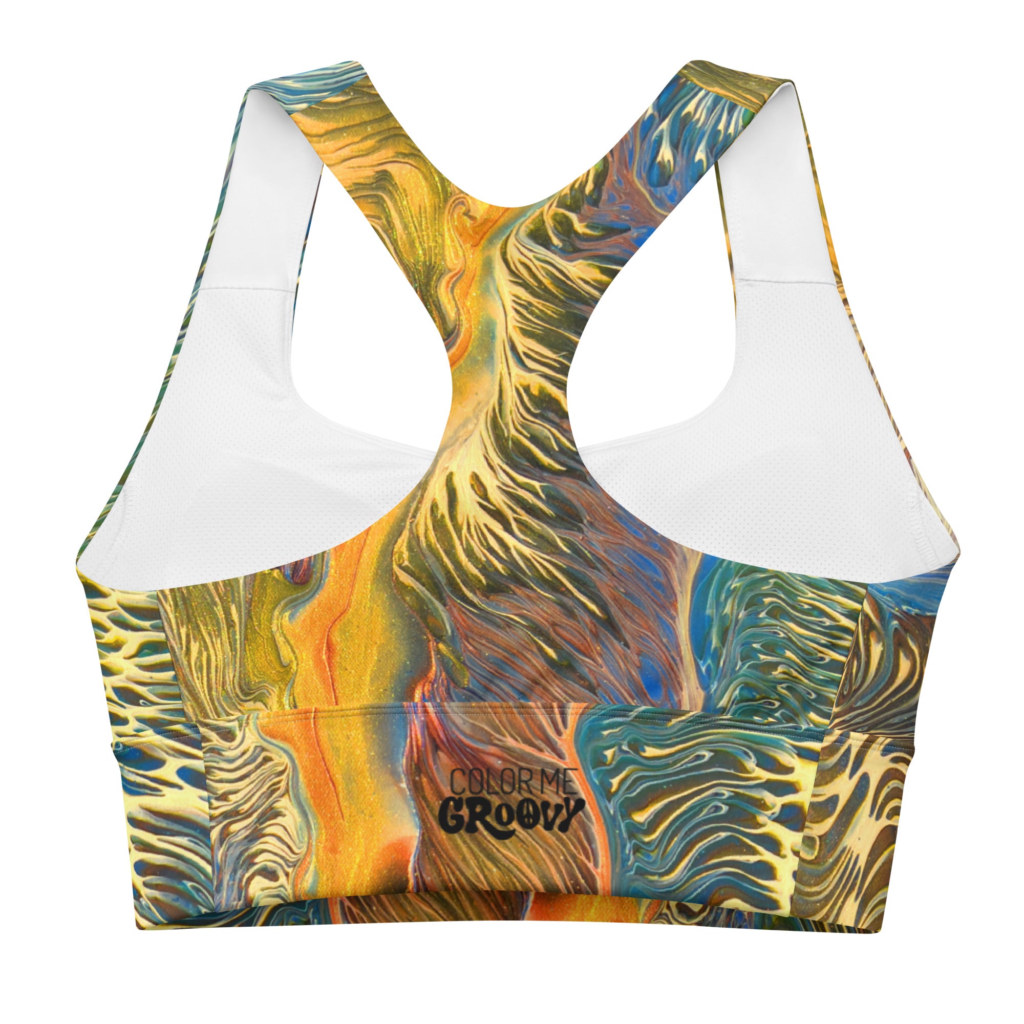 Luci Watusi Sports Bra - Golden Riptide