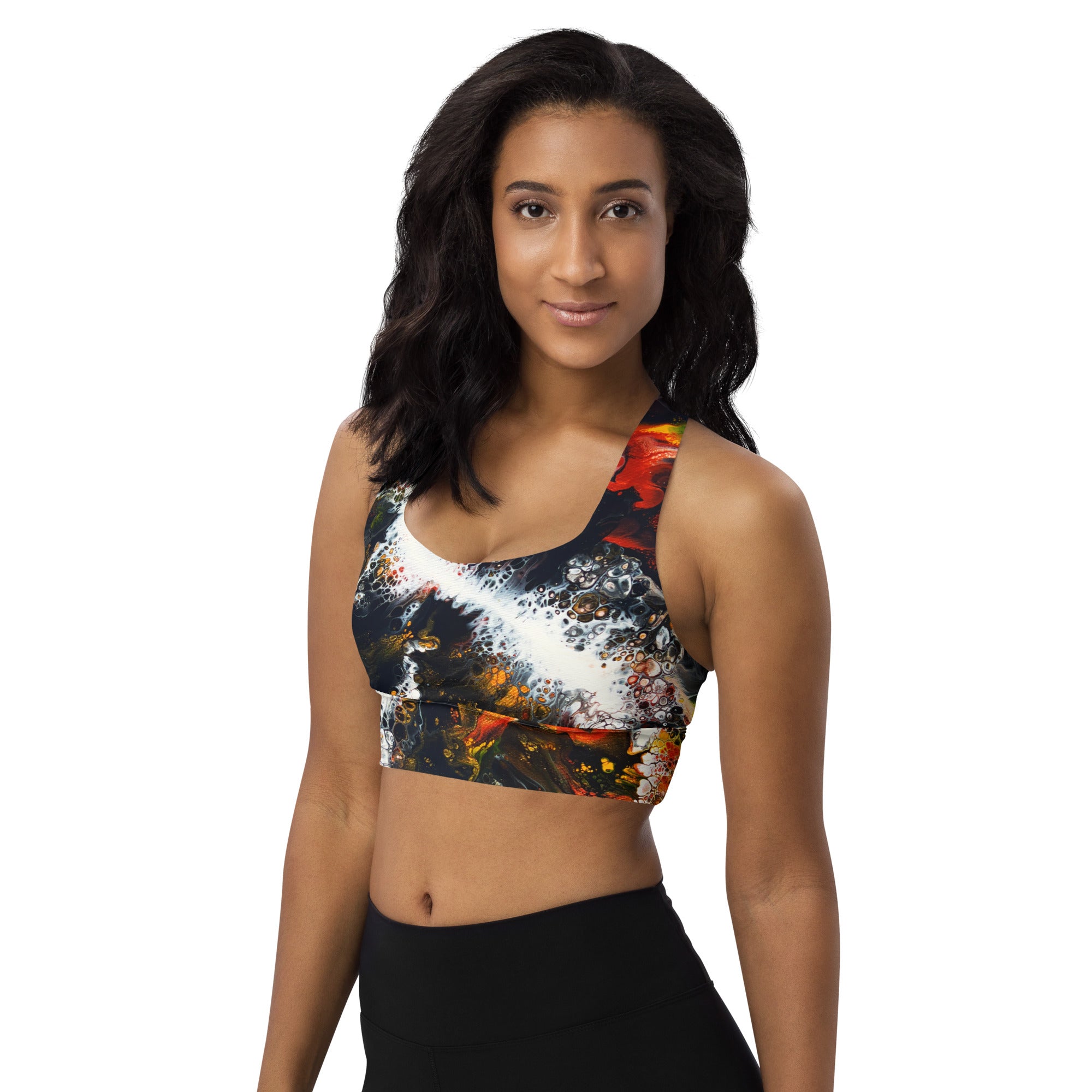 Luci Watusi Sports Bra - Whitewater Koi