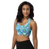 Luci Watusi Sports Bra - Cellular Blues