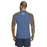 Men's UV Rash Guard - Golden Riptide