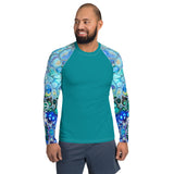 Men's UV Rash Guard - Cellular Blues