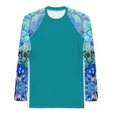 Men's UV Rash Guard - Cellular Blues