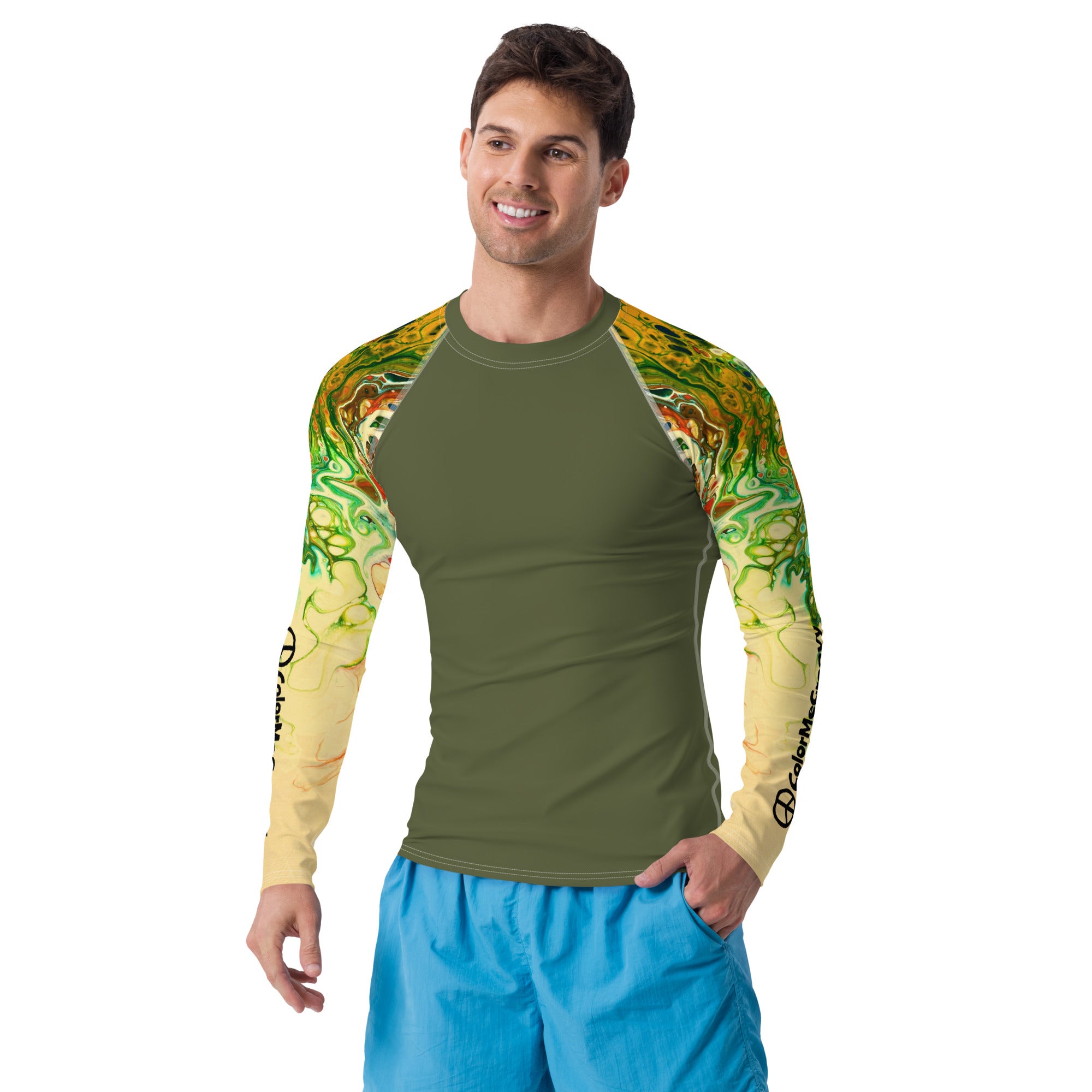 Men's UV Rash Guard - Wildflowers