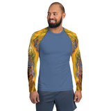 Men's UV Rash Guard - Golden Riptide