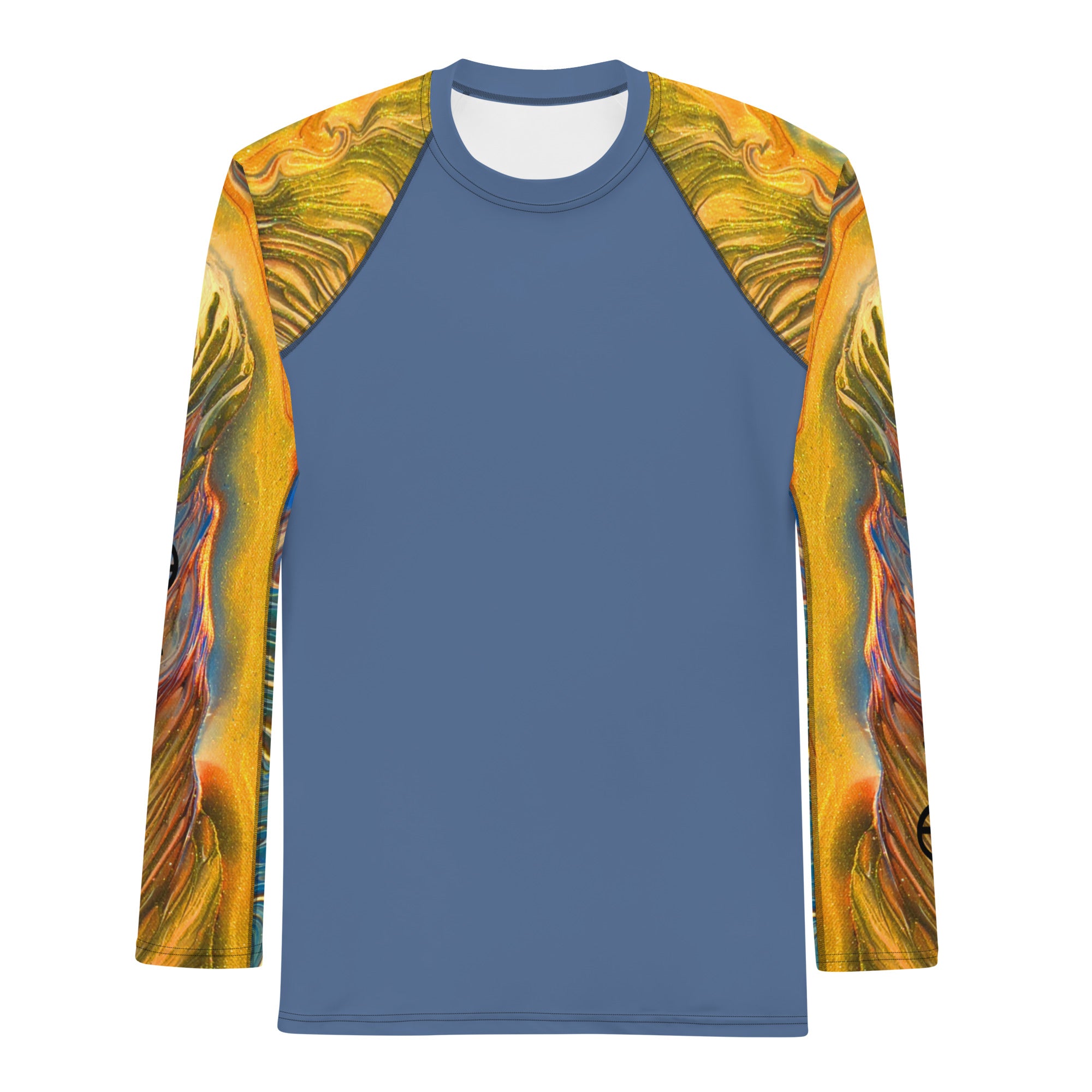 Men's UV Rash Guard - Golden Riptide