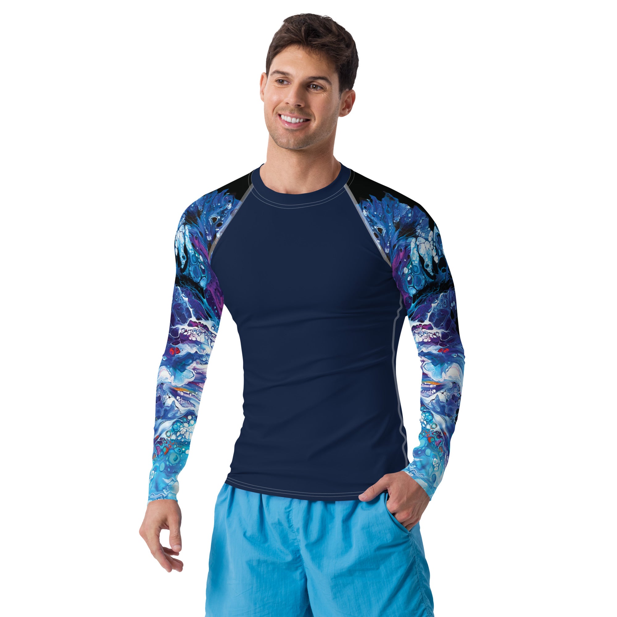 Men's UV Rash Guard - Iris Overture