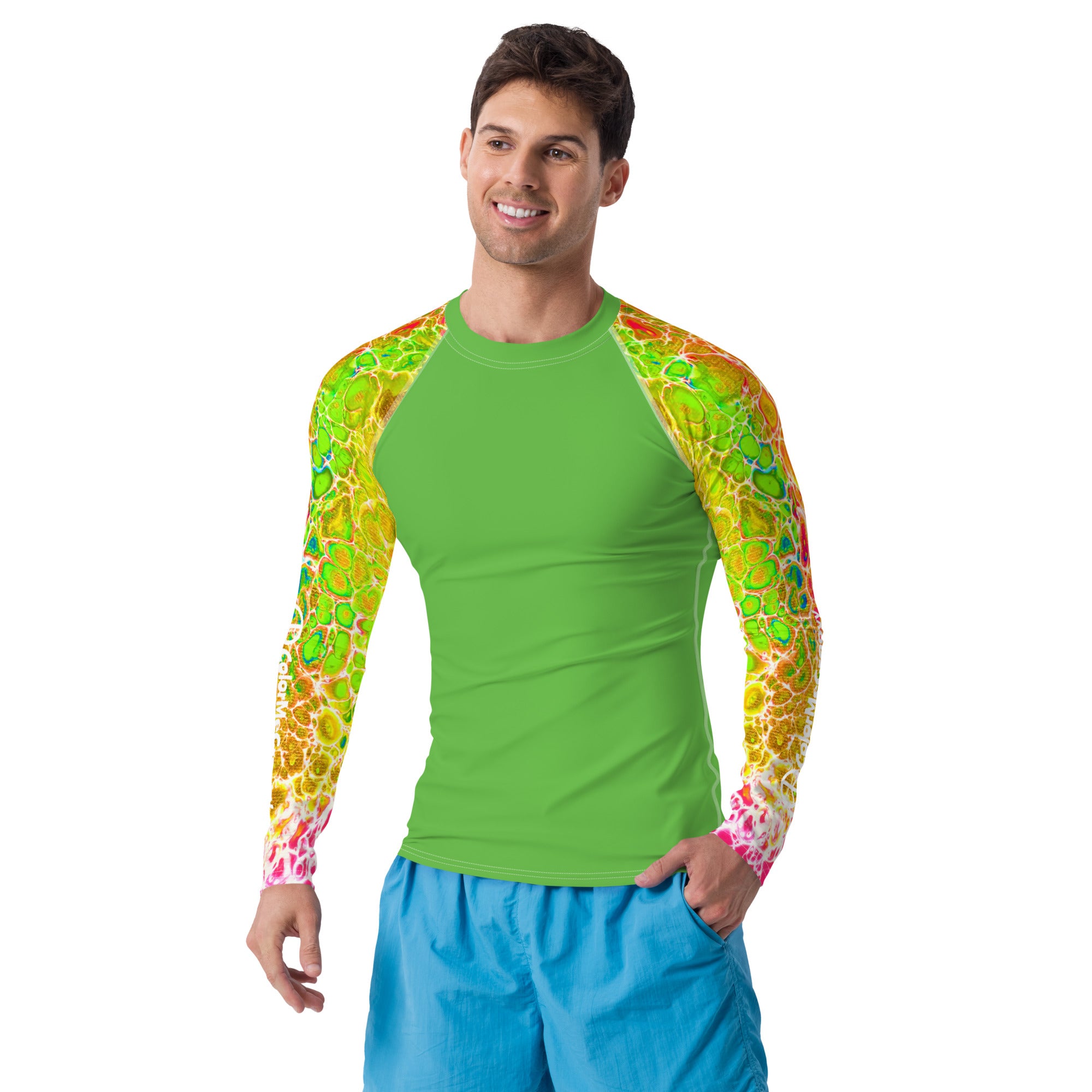 Men's UV Rash Guard - Spring Showers