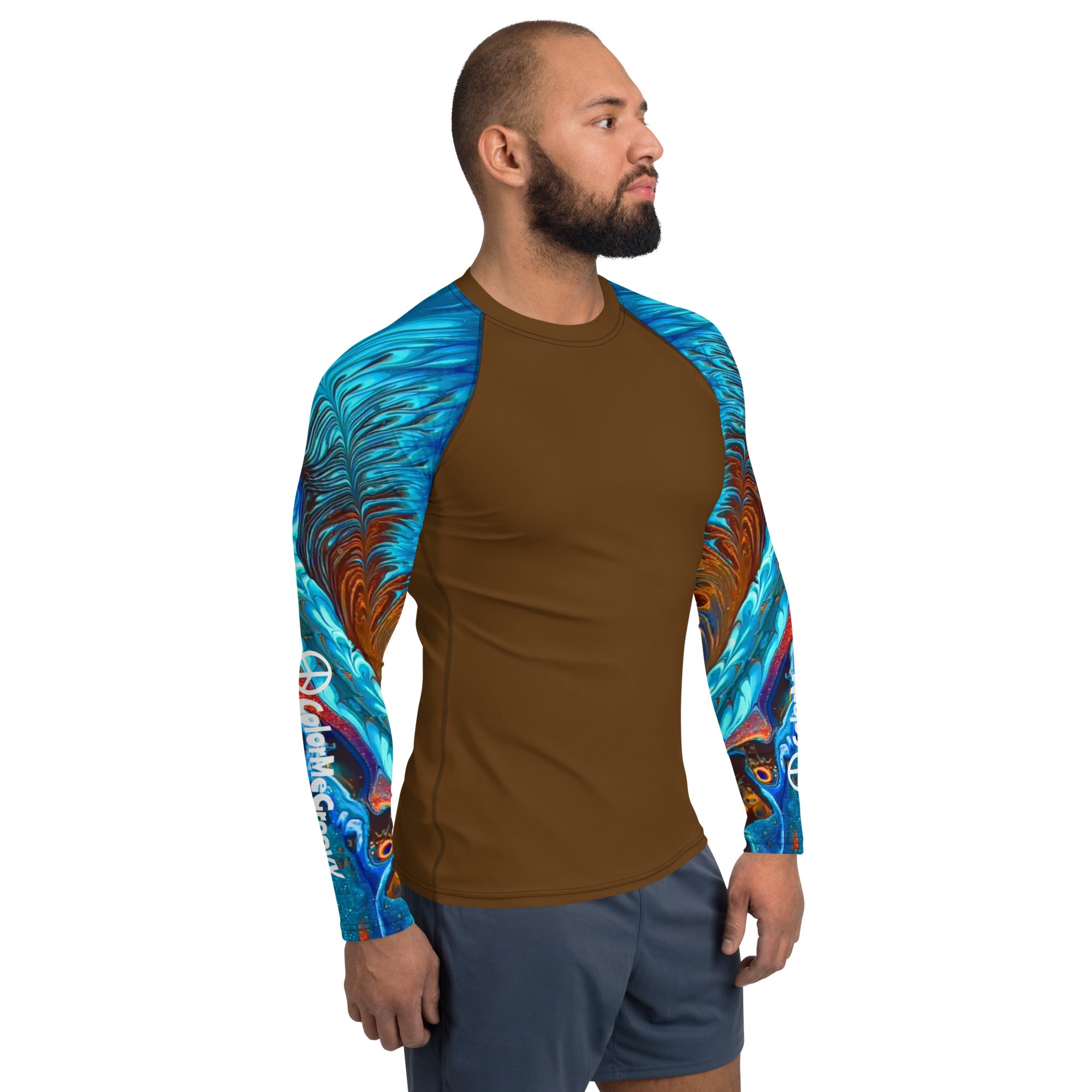 Men's UV Rash Guard - Pacific Current