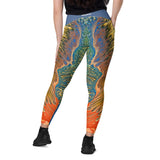 Far Out Flex Leggings w/pockets - Golden Riptide