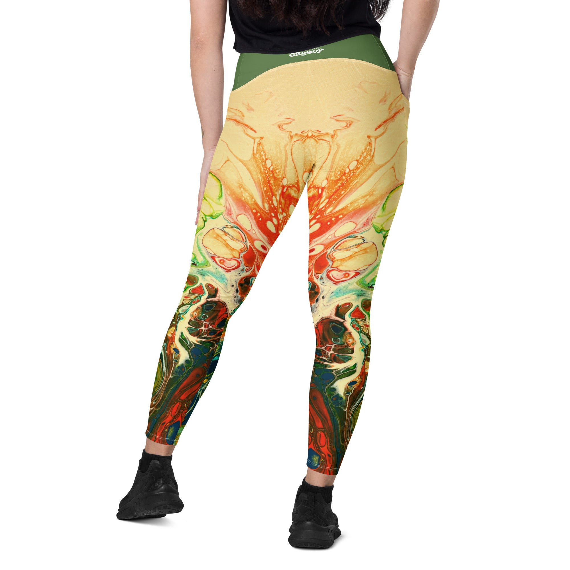 Far Out Flex Leggings w/pockets - Wildflowers