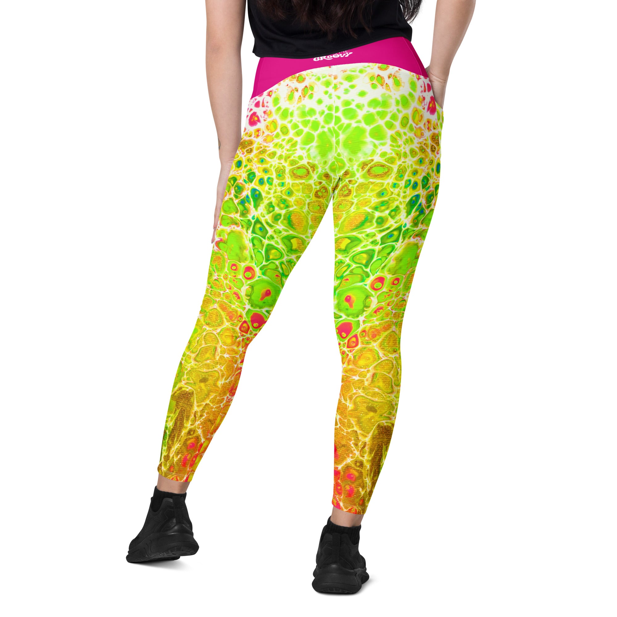 Far Out Flex Leggings w/pockets - Spring Showers