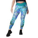 Far Out Flex Leggings w/pockets - Cellular Blues