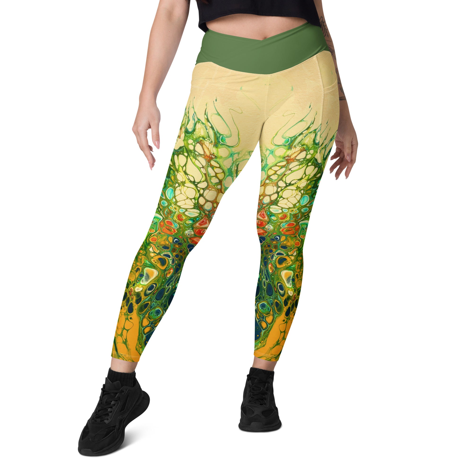 Far Out Flex Leggings w/pockets - Wildflowers